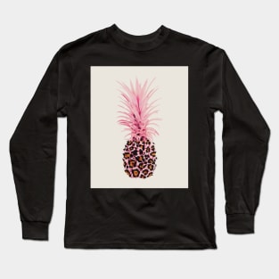 Pink Leopard pineapple Long Sleeve T-Shirt